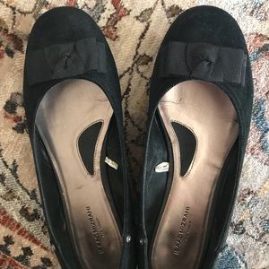 Issac Mizrahi Black Flats with bows